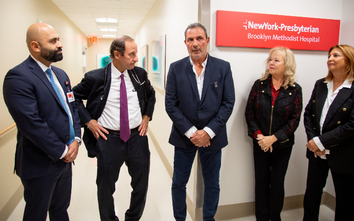 NYPBMH President Juan Meija, Dr. Anthony Saleh, Lee Mazzilli, Dani Mazzilli, and Jo Ann Zolotin