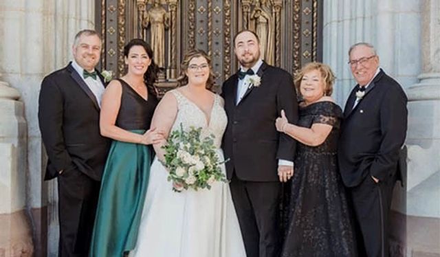 Rita at her son's wedding