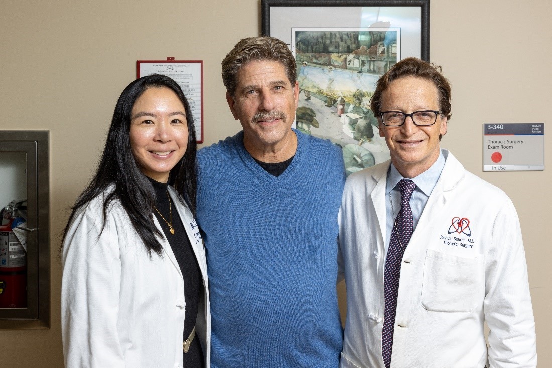 Robert Pepkin with his doctors