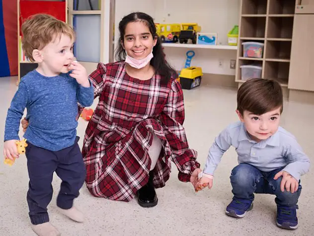 kids playing indoors